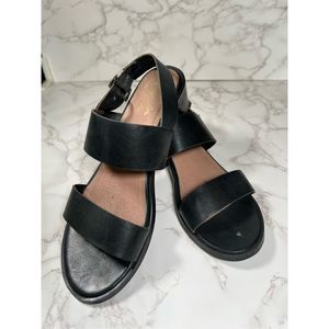 Seychelles Women's Gallivant Dress Leather Ankle Strap Block Heel Sandals Size 8